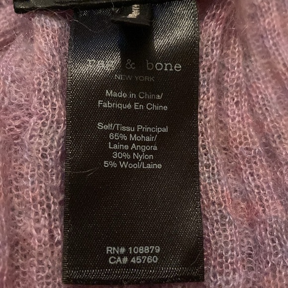 Rag & Bone Mohair/Wool Oversized Scarf Wrap - Picture 7 of 7